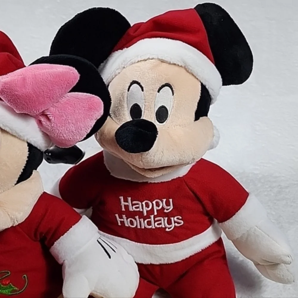 Vintage Holiday Disney Mickey & Minnie Mouse Christmas Dan Dee Collector…